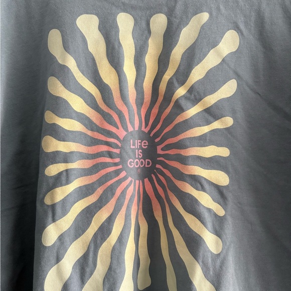 Life Is Good Teal Hoodie - Picture 3 of 3